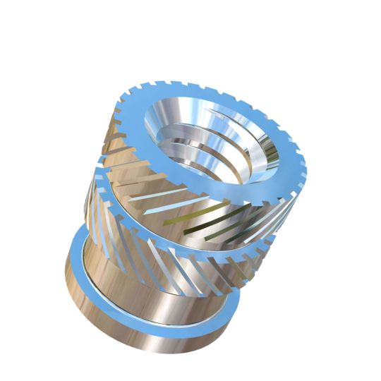 Titanium 1/4-20 UNC Knurled Internally Threaded Allied Titanium Insert X 7/16 inch long